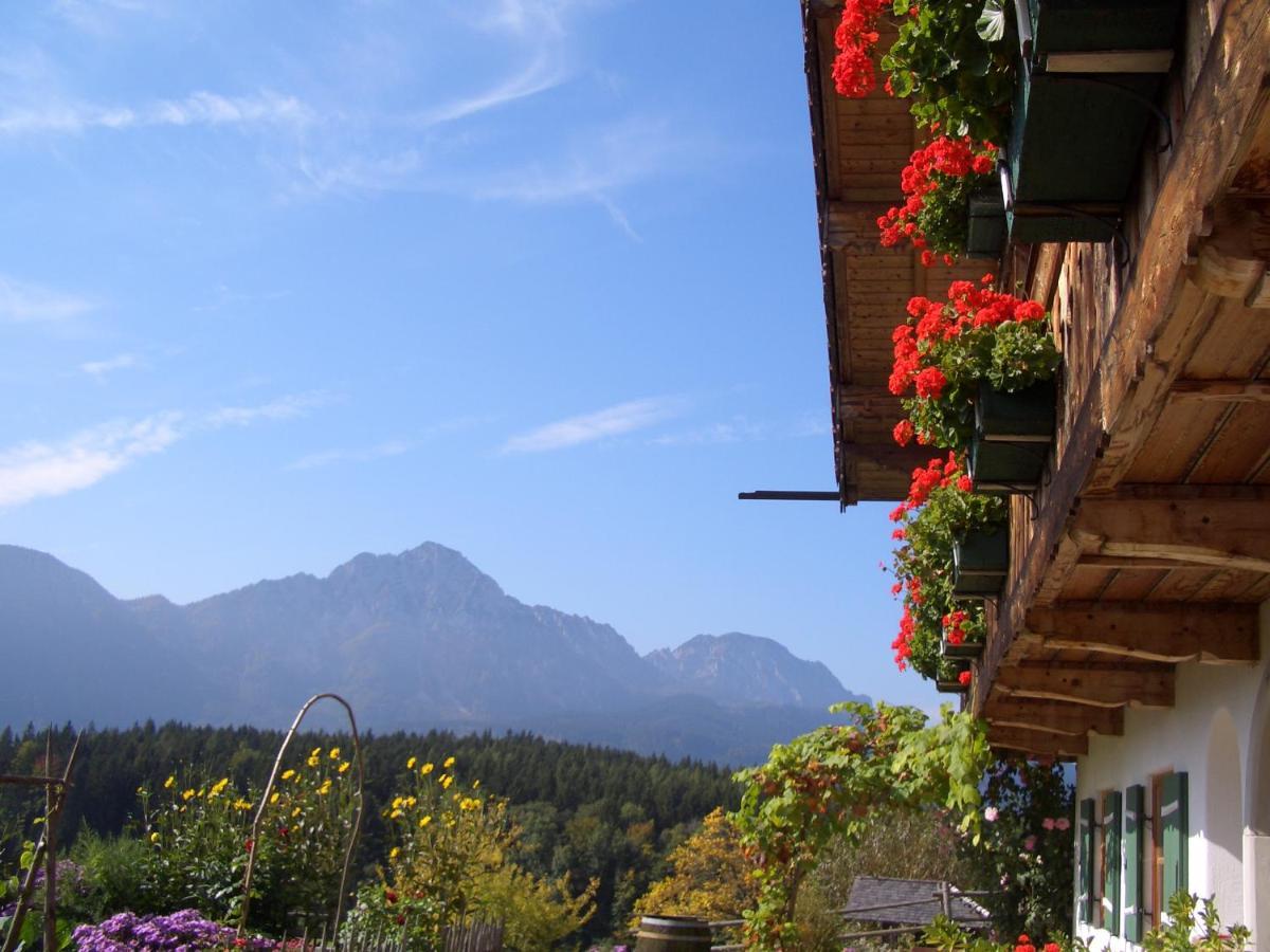 Huberbauernhof Ferienwohnungen Piding Exterior foto